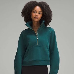 NWT Scuba Oversized Funnel Neck in Storm Teal